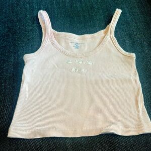 BRANDY MELVILLE light pink Maine cropped Tank Top OS